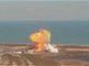 美国SpaceX星际飞船原型机试验时爆炸